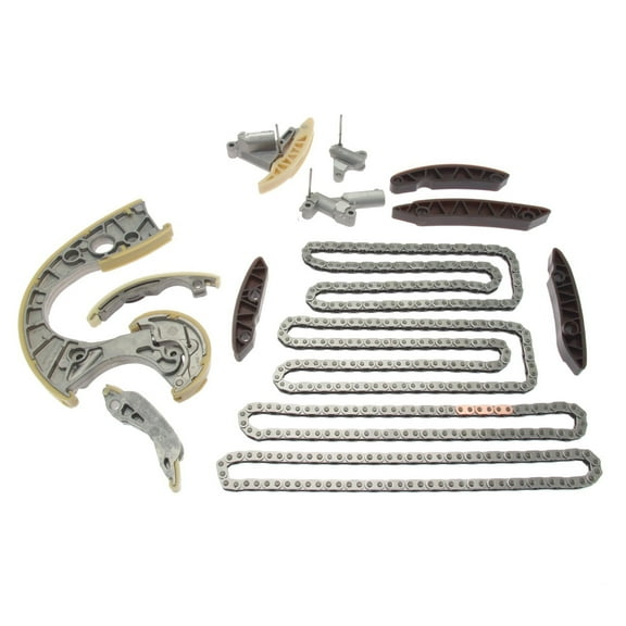 REVO Timing Chain Kit Chain Tensioner Rail 14pcs for 2004-2009 Audi B6 S4/B7 S4 4.2L