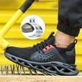 thumbnail image 3 of Ecetana Steel Toe Shoes for Men Safety Protection Anti-smashing Anti-stab Work Shoes, 3 of 6
