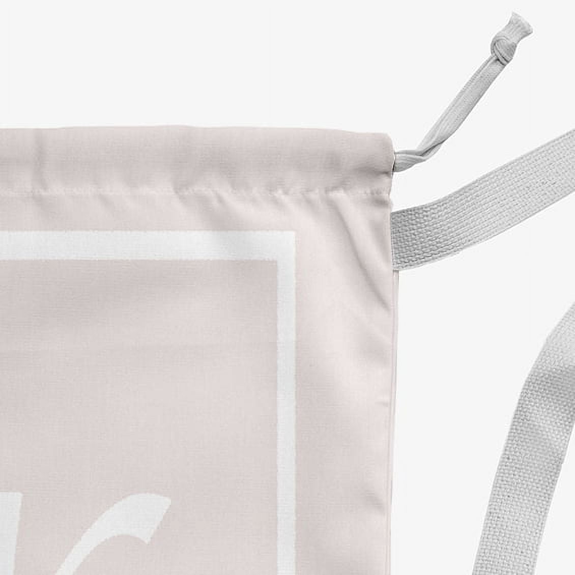 Simply Daisy Canvas Classic Monogram 28 x 36 in K Laundry Bag