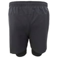 thumbnail image 2 of Short Starter para Hombre, Liso Doble Negro Talla EG, 2 of 4