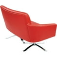 thumbnail image 4 of Nova Loveseat With Faux Leather by Ave 6-Color:Red, 4 of 5