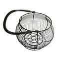 thumbnail image 4 of Cesta de alambre para huevos redonda con asa, contenedor rústico, organizador, cesta recolectora de huevos, soporte para alimentos, aperitivos,, 4 of 8