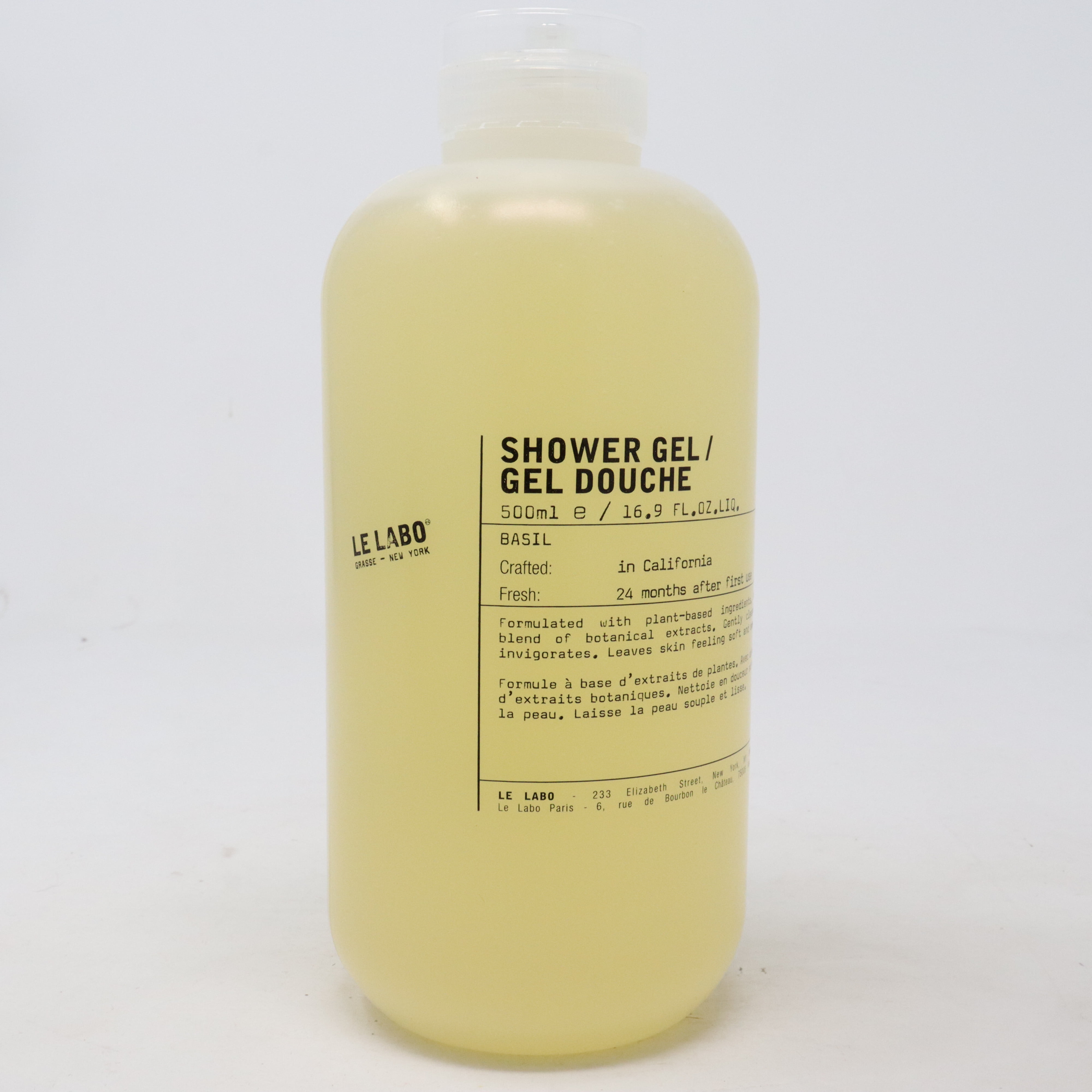 Le Labo Basil Shower Gel 16.9oz/500ml New With Box