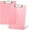 Pink, variant on Plastic Clipboards Set of 2, with Low Profile Metal Clip, A4 Clip Boards, 12.5 x 9 Inch Letter Size, School/ Office Supplies