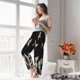 thumbnail image 5 of Fotbe Japanese White Cranes Pantalones de Pijama para Mujer, Pantalones de Dormir, Pantalones Pj con Cordón y Bolsillos-Large, 5 of 6