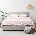 thumbnail image 3 of Noble Linens 4 Piece Pattern Microfiber Bed Sheets Set, Pink Classic in Pink, California King, 3 of 11