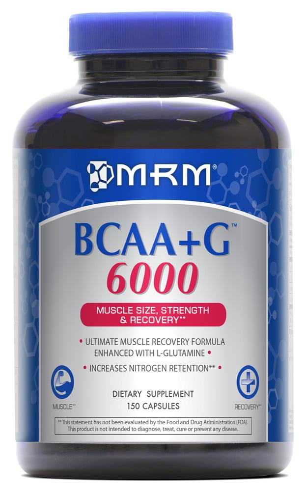 MRM BCAA + G 6000 Capsules, 150 Ct