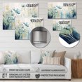 thumbnail image 4 of Designart "Blue botanic Garden II" Abstract Botanicals Metal Wall Art Prints, 4 of 5
