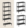 thumbnail image 2 of HOOBRO 18.9 Inches Narrow Side Table, 3-Tier Slim End Table No Tools Needed, Twist-On Assembly, Skinny Nightstand Sofa Storage Shelf for Living Room, Bedroom, Black BK48BZ01, 2 of 11