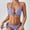 Blue, variant on Ynynloco Women's Sexy Halter Bikini Set Triangle Top String Swimwear Two Piece Swimsuits Cheeky Cut Out Bathing Suit