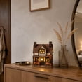 thumbnail image 7 of Fall Harvest Light Up House Set, 7.5" Resin Pumpkin Cottage Figurines with LED Lights for Autumn and Thanksgiving Decor, 7 of 7