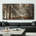 thumbnail image 6 of Arts Large Wall Art Fall Scenery Canvas Prints Panorama Forest in Vibrant Warm Colors Printed Painting Frameless Art Works Home Walls - 31.4x15.7inches, 6 of 9