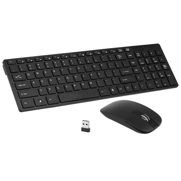 K-06 2.4G Wireless Keyboard and Combo Computer Keyboard with and Play for Laptop Black