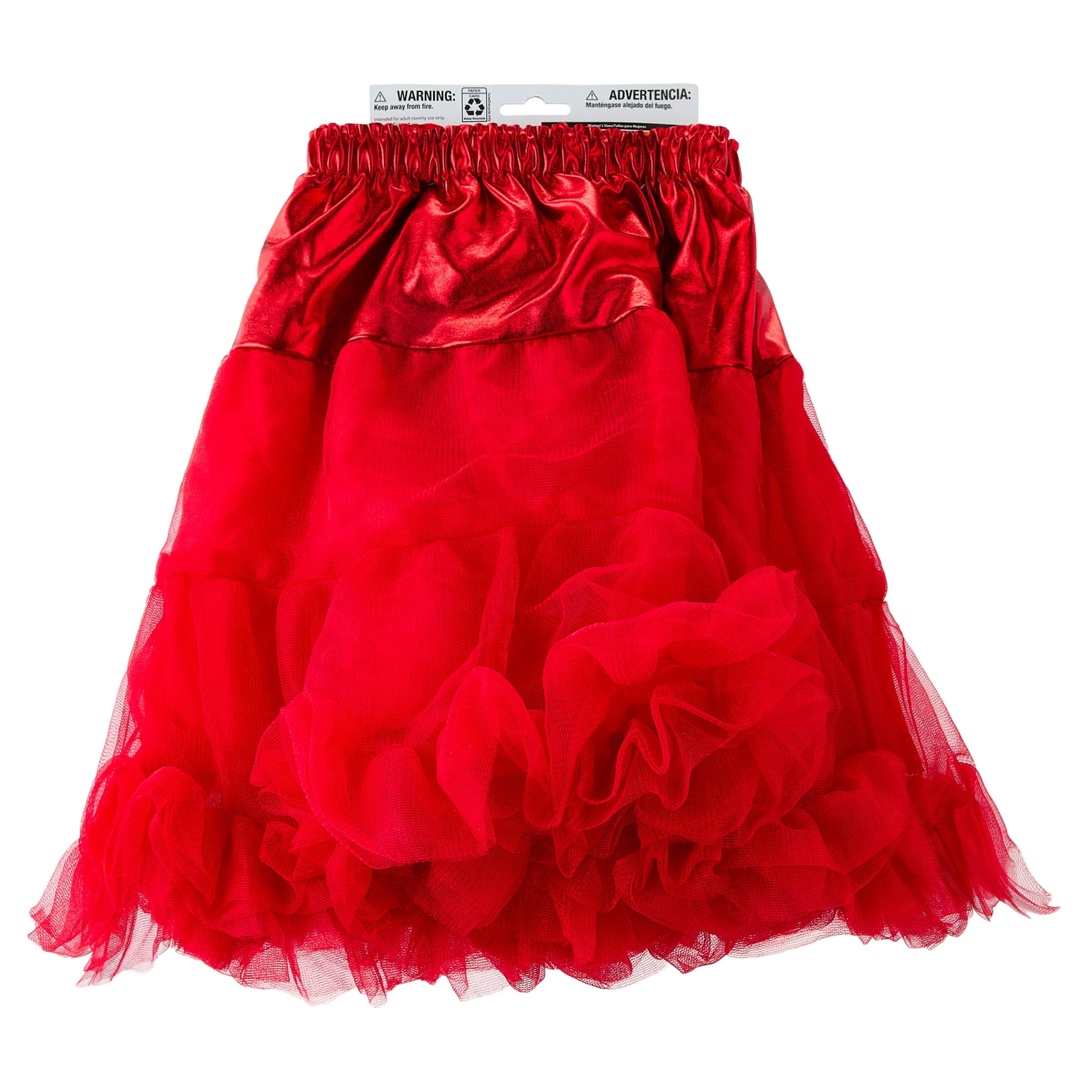 Petticoat Costume Accessory for Adults, Red, S/M, Halloween by Way To Celebrate