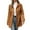 Coffee, variant on SwiftWear Womens Elegant Single Breasted Trench Coat Mid-Thigh Winter Jacket Work Office Pocketed Outwear for Fall and Spring