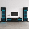thumbnail image 4 of Lima BL-EF Floating Fireplace Entertainment Center, 4 of 5