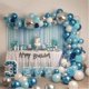 thumbnail image 1 of 85 Uds. Guirnalda de globos de Metal plateado azul blanco decoración para fiesta de boda ShuxiuWang 9024735217596, 1 of 1