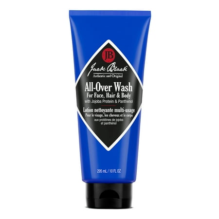 Jack Black All-Over Wash for Face, Hair & Body, 10 fl oz