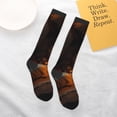 thumbnail image 4 of Daiia Sports Socks Cozy Tree Hole Cabin Printed Novelty Crew Socks for Men Women Knee High Socks Cotton Socks Soft & Breathable Support Unisex Socks, 4 of 9