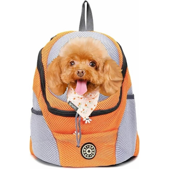 Pet Dog Carrier, Travel Back Pack with Safety Reflective Strips for Travel Hiking Cycling Outdoor Dogs Cats
