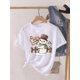 thumbnail image 1 of Camiseta de manga corta con estampado de árbol para mujer, blusa bonita de los años 90, ropa de Navidad, camiseta estampada, 1 of 5