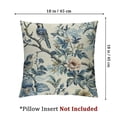 thumbnail image 4 of nygtbtfer Spring Floral Birds Pillow Covers Set of 2 for Flowers Decor Throw Pillows Blue and White Plant Outdoor Decorative Cushion Cases for Couch Bed Decorations White, 4 of 7