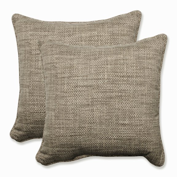 Pillow Perfect 18.5-inch Corded Square Outdoor Throw Pillows (Set of 2) - Remi Patina