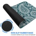 thumbnail image 6 of Long Mouse Pads for Desk,Teal Paisley Pattern Desk Mats on Top Of Desks, Desk Mouse Pad Extra Large with 3mm Non-Slip Base and Stitched Edge for Gaming,Office,Work,Home 35.4"x15.7", 6 of 6