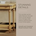thumbnail image 6 of Maven Lane Pullman Traditional Square Wood Side Table, Antique Natural, Set of 2, 6 of 6