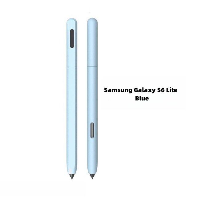 Silicone Pencil Case Tablet Touch Stylus Pen Cover Solid Color for Samsung Galaxy Tab S6 Lite S Pen S7 FE S8 Ultra S9 Plus S6 Lite-blue