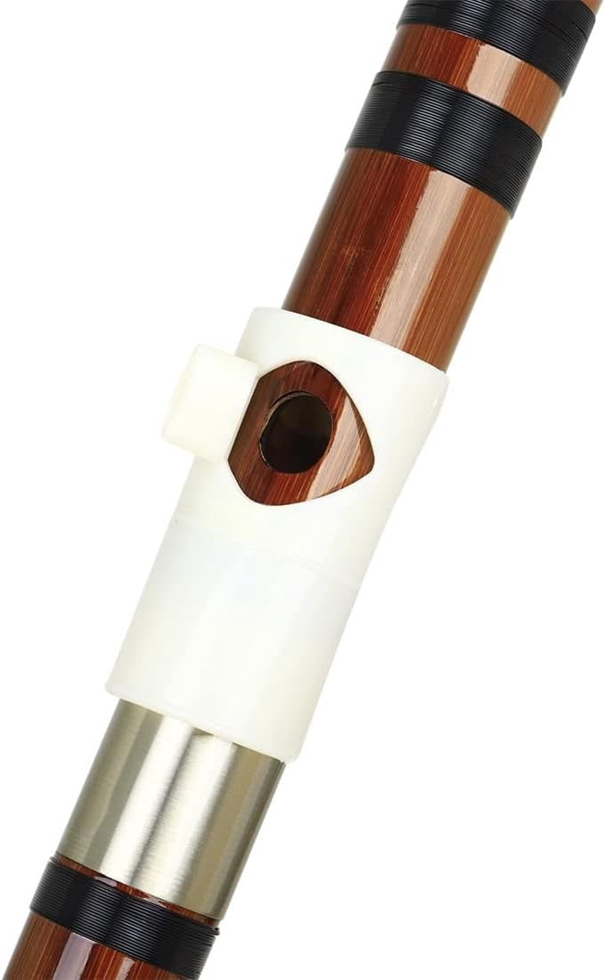 Bamboo Flute, D Key Dizi Bitter Bamboo Flute With Storage Box and Chinese knot, Traditional Handmade Chinese Musical Instrument for Beginners