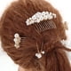 thumbnail image 2 of KAKOWELY 1 juego de horquillas de perla para el pelo, para novia, para boda, para niñas adolescentes, accesorios para el pelo de novia, 2 of 5