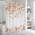thumbnail image 5 of Yellow Leaves Shower Curtain Set - 72" x 78" Washable Bathtub Curtain with 12 Hooks, Summer Botanical Waterproof Fabric Stall Shower Curtains for Bathroom/Bathtub Décor, 5 of 6