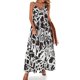 thumbnail image 1 of Vestido de grafiti abstracto en blanco y negro, ropa de calle, vestidos largos casuales, vestido maxi de playa de verano, diseño, vestido, idea de regalo, 1 of 7