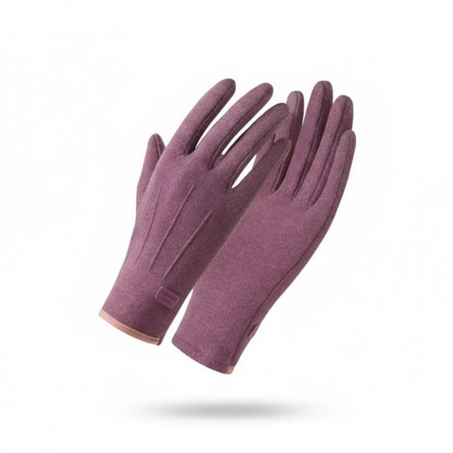 Ohmyroo Fleece-Lined Touchscreen Winter Gloves Windproof Warm For Driving Cycling Outdoor