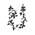 thumbnail image 2 of 6.56ft Black Artificial Fake Rose Garland Hanging Vine Silk Flowers Artificial Flower, For Halloween Celebrations and Home Decor, 2 of 6