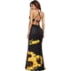 thumbnail image 1 of Women's Strappy Backless Summer Evening Party Maxi Dress negro Sunflower M negro Sunflower M Xishao ropa, 1 of 2