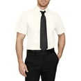 thumbnail image 4 of J. METHOD Men's Classic Regular Fit Button Down Short Sleeve Solid Color Dress Shirts S-5XL, 4 of 5