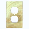 thumbnail image 2 of Metal Light Switch Plate Cover Image of Marble Light Green Swirl MAR087, 2 of 13