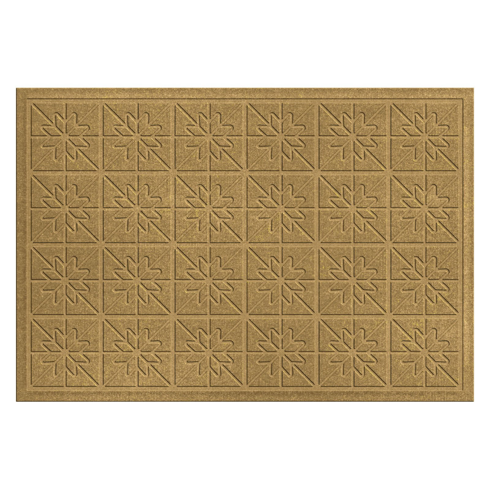 Bungalow Flooring Water Guard Star Quilt Indoor / Outdoor Door Mat