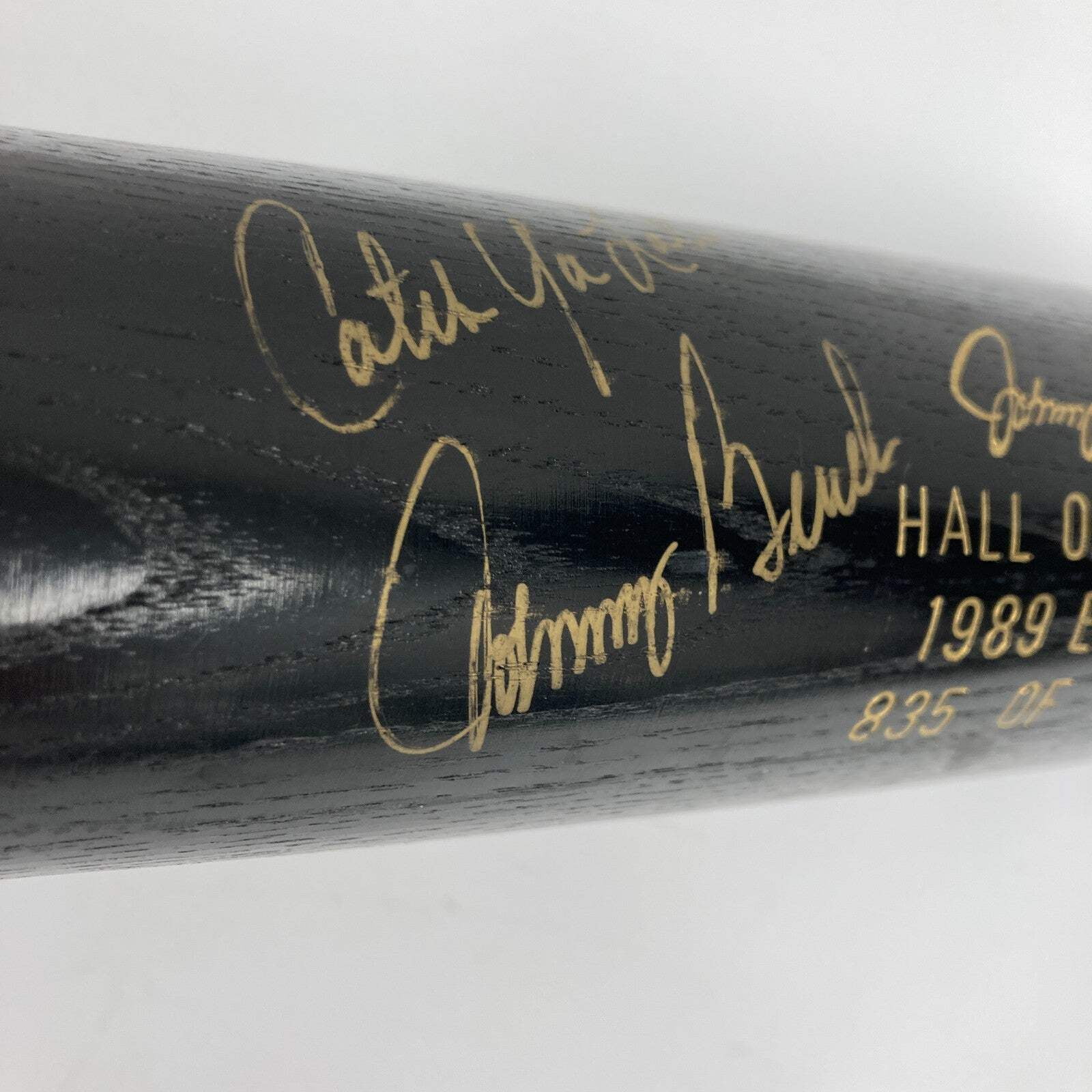 Johnny Bench "Catch Ya Later" Signed 1989 Hall Of Fame Baseball Bat PSA DNA