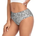 thumbnail image 2 of Fotbe Silver Glitter Calzones Estampados para Mujer – Ropa Interior de Algodón, Cómoda, Suave y Elástica-Medium, 2 of 6