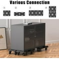 thumbnail image 6 of Moving Furniture Dolly Connectable, 440 LBS Capacity Piano Dolly, Heavy Duty 4 Wheel Cart for Heavy Furniture, Black, 6 of 8