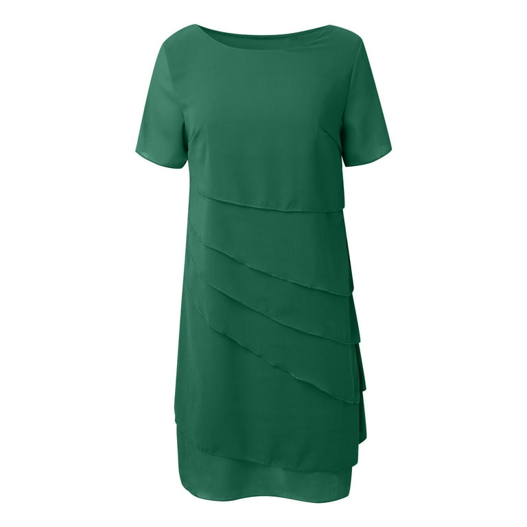 o neck patchwork chiffon dress Ever-Pretty Patchwork Chiffon A-Line Evening Dress