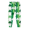 thumbnail image 5 of Girls St Patricks Day Outfit Sets Green Shamrock Print Kids Holiday Outfit Sets Long Sleeve Top & Pants Soft,Size 7 T, 5 of 9