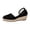 Black, variant on Women Lace Espadrille Wedge Sandals, Boho Closed Toe Ribbon Tie Platform Wedges, Breathable Summer Beach Walking Shoes, Lightweight Casual Vacation Wedges(Beige4/A)