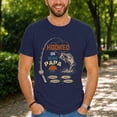 thumbnail image 3 of Jollimate Custom Name Shirt, Hooked On Being Papa T-Shirt, Funny Fishing Shirt, Fishing Dad Gift, 3 of 6