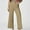 Khaki, variant on SwiftWear Women's High-Waisted Wide Leg Ankle Pants with Pockets, Slim Fit Twill Cropped Trousers Comfortable Casual Dress Pants S-2XL