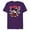 Purple, variant on Disney Mickey & Minnie I Love Us Valentine’s Day Retro - Short Sleeve Blended T-Shirt for Adults - Customized-Yellow