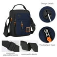 thumbnail image 6 of InsCrazy Crossbody Bags for Men Leisure Crossbody Bag Multifunctional Large Capacity Classified Storage Shoulder Bag Thickened Fabric Handbag for Travel Outdoor Sports, 6 of 7